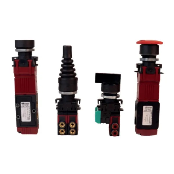 Aircomp 3/2 series 100 micro pneumatic distributors for panel mounting with fixation