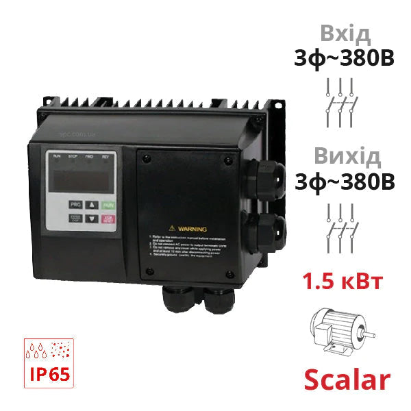 Scalar frequency converter 1.5 kW, 3F-3F 380V (SPLC-NZS-1R5G4)