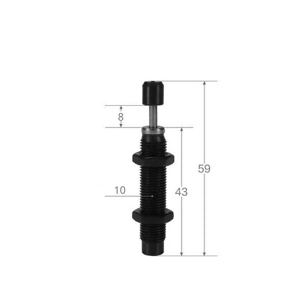 Non-adjustable hydraulic shock absorbers of the SC-AC series