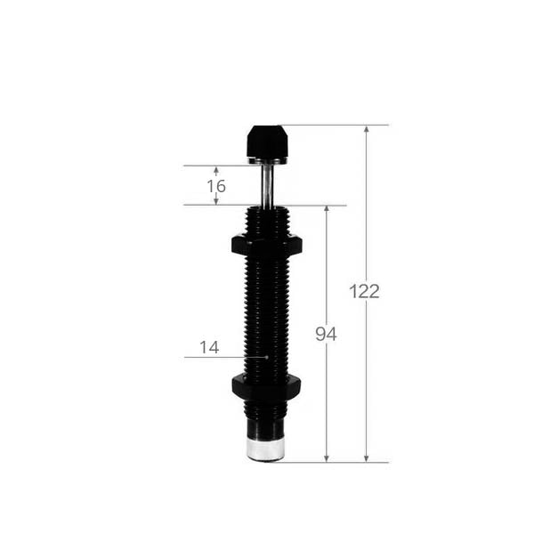 Non-adjustable hydraulic shock absorbers of the SC-AC series