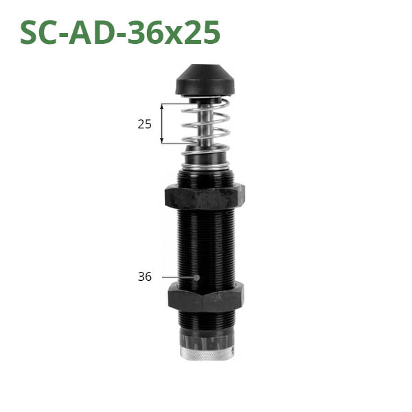 Adjustable hydraulic shock absorbers of the SC-AD series