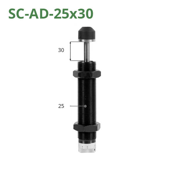 Adjustable hydraulic shock absorbers of the SC-AD series