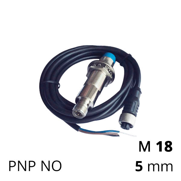 Inductive proximity sensor PNP, M18, distance up to 5 mm (TKI/TKL series)