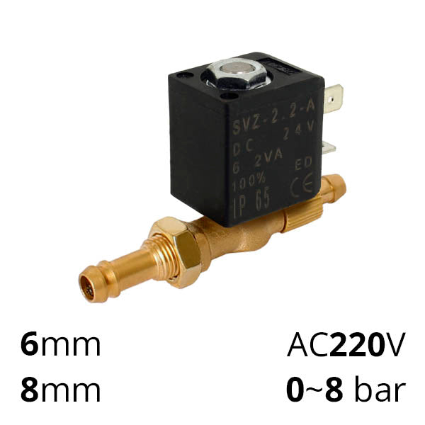 Solenoid valve carbon dioxide remote control 2.2 mm for semi-automatic welding machines, SV-WZ-ES-22NC-2.2-A