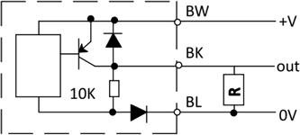 Inductive Sensor PNP connection diagram